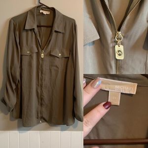 Michael Kors zip shirt